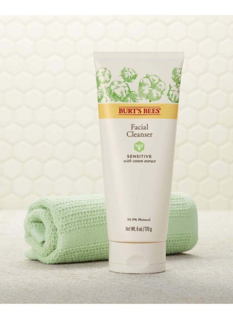 Burt's Bees Face Cleanser for Sensitive Skin, 6 Oz (Package May Vary)