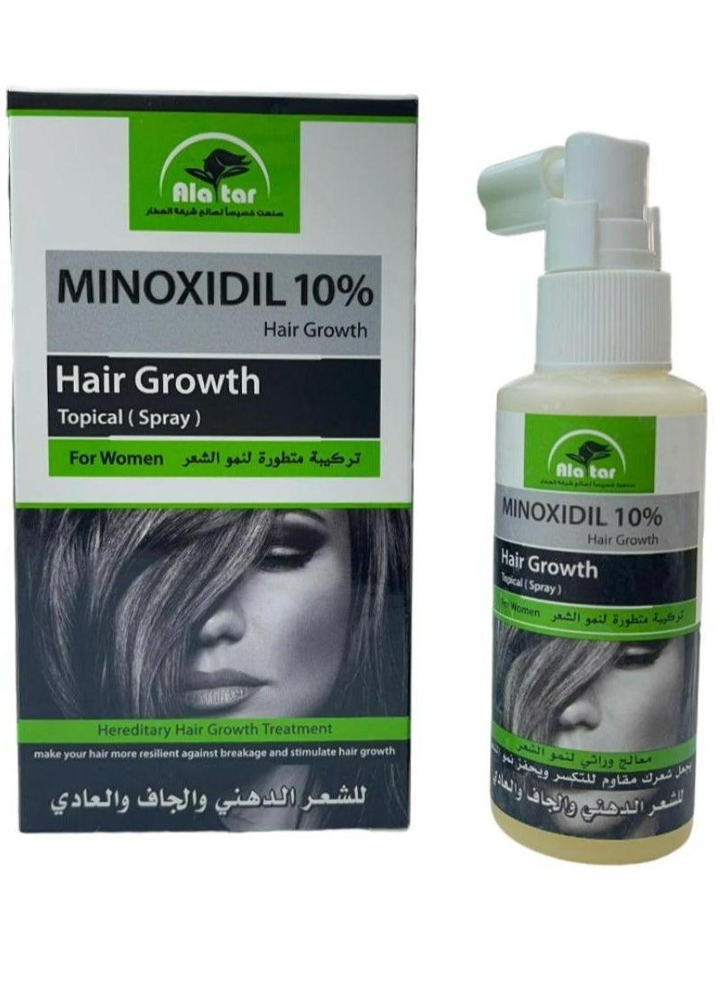 Minoxidil 10 % Hair Growth Topical Hair Spray 65 ML