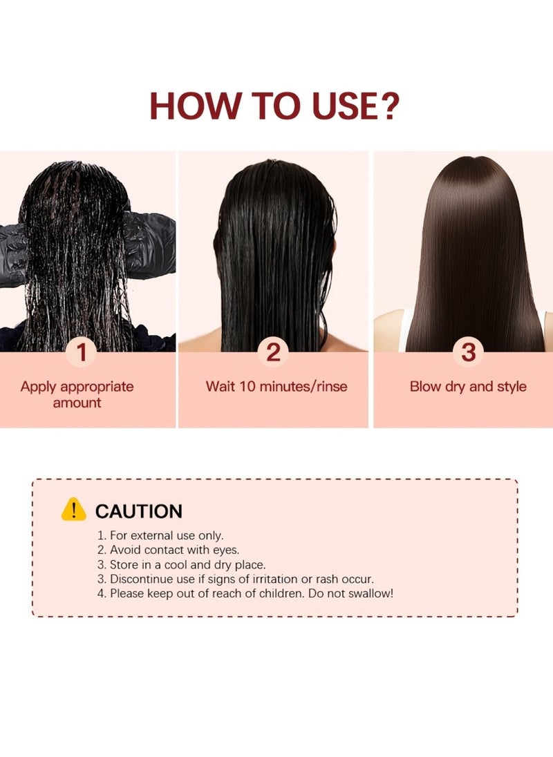 100ml Super Conditioning Hair Gloss Gives Hair Vibrant Color Shine Softness and Hydration Permanent Coloring Moisturize Smooth Hairs Easy Use Hair Color Hair Dye Chocolate Gleam 02