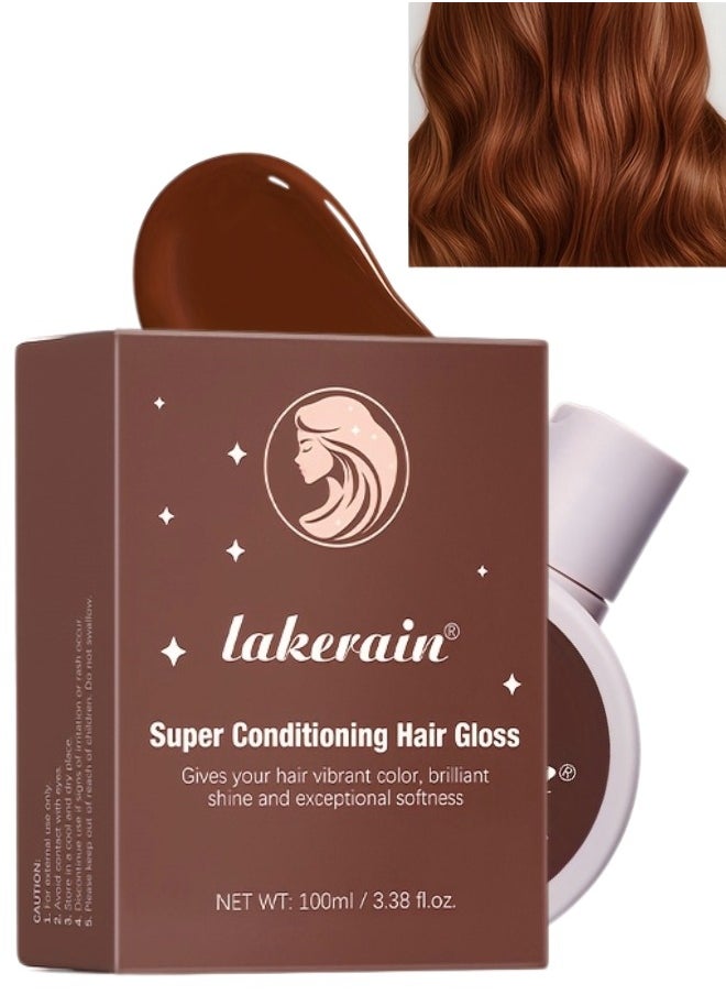 100ml Super Conditioning Hair Gloss Gives Hair Vibrant Color Shine Softness and Hydration Permanent Coloring Moisturize Smooth Hairs Easy Use Hair Color Hair Dye Gentle Charm 01