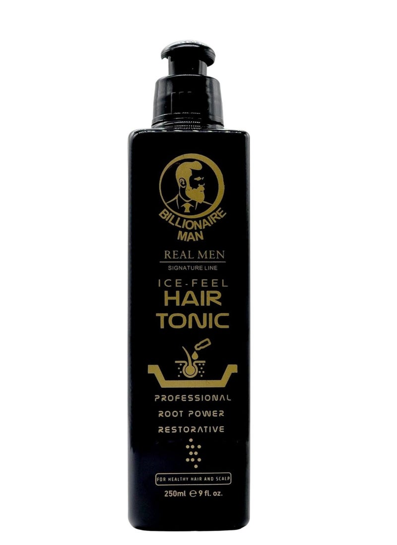 Billionaire Man Real Men Signature Line ICE FEEL Hair Tonic 250ml for the Healthy Hair & Scalp