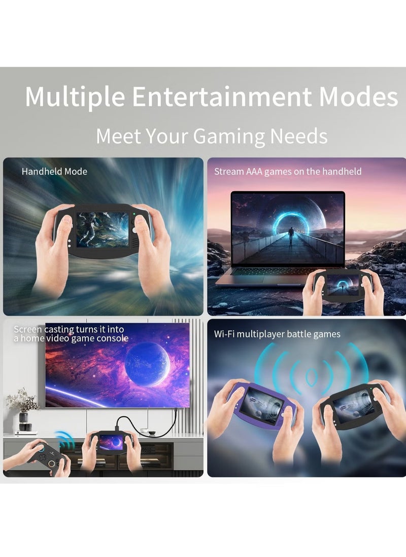 ANBERNIC RG 34XX Handheld Game Console H700 quad-core ARM Android 13 3.4-inch IPS full-view angle 3500mAh 5G WIFI Bluetooth Retro Video Players (Black 32+128G