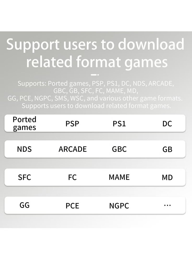 ANBERNIC RG 34XX Handheld Game Console H700 quad-core ARM Android 13 3.4-inch IPS full-view angle 3500mAh 5G WIFI Bluetooth Retro Video Players (Black 32+128G