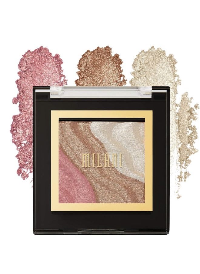 Milani Spotlight Face & Eye Strobe Palette - Candle Light 02 , 5g – Multi-Use Highlighter Palette for a Radiant, Lit-From-Within Glow