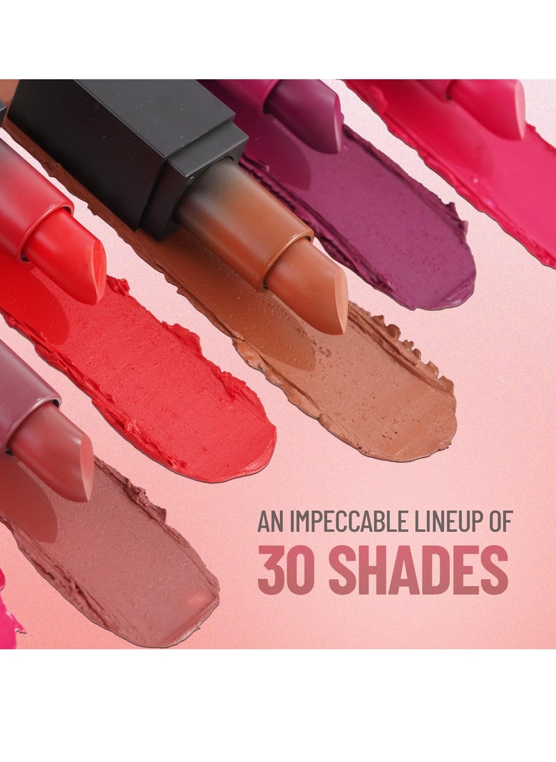 Swiss Beauty Hd Matte Pigmented Smudge Proof Lipstick Chocolave 3.5G