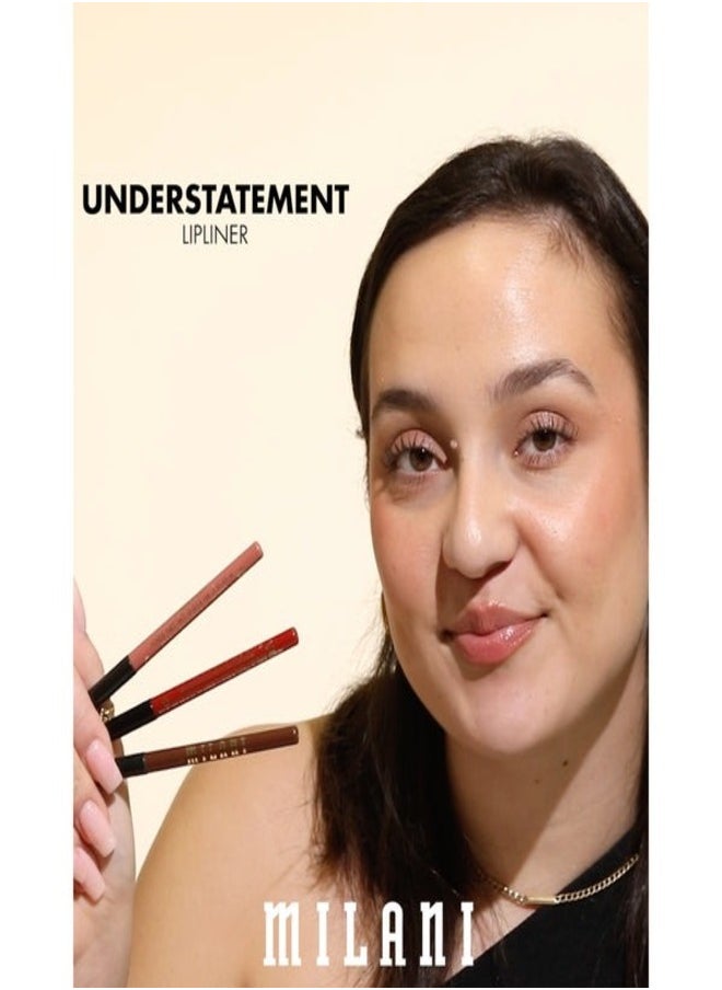 Milani Understatement Lipliner - 110 Nude Entrance – Long-Lasting, Creamy & Smudge-Proof Lip Pencil for Precise Definition