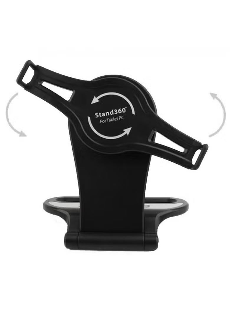 Universal 360 Degree Rotatable Tabletop iPad Stand – Adjustable, Foldable Holder for Tablets 7-10 Inch, Compatible with iPad, Android Tablets, and More – Stable, Portable, and Perfect for Watching, Working, or Video Calling