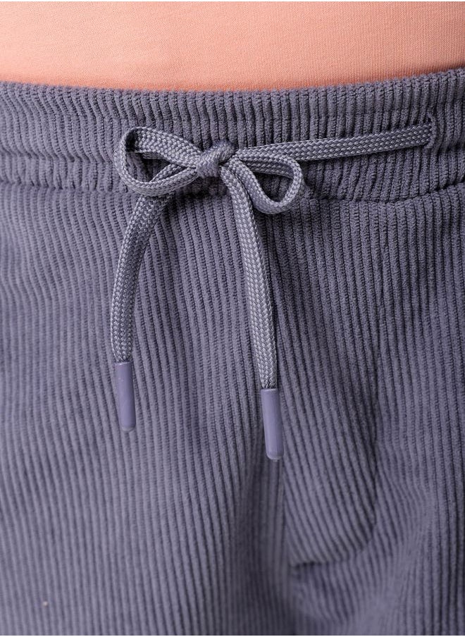Men Plus Size Loose Fit Self Design Cargo Shorts