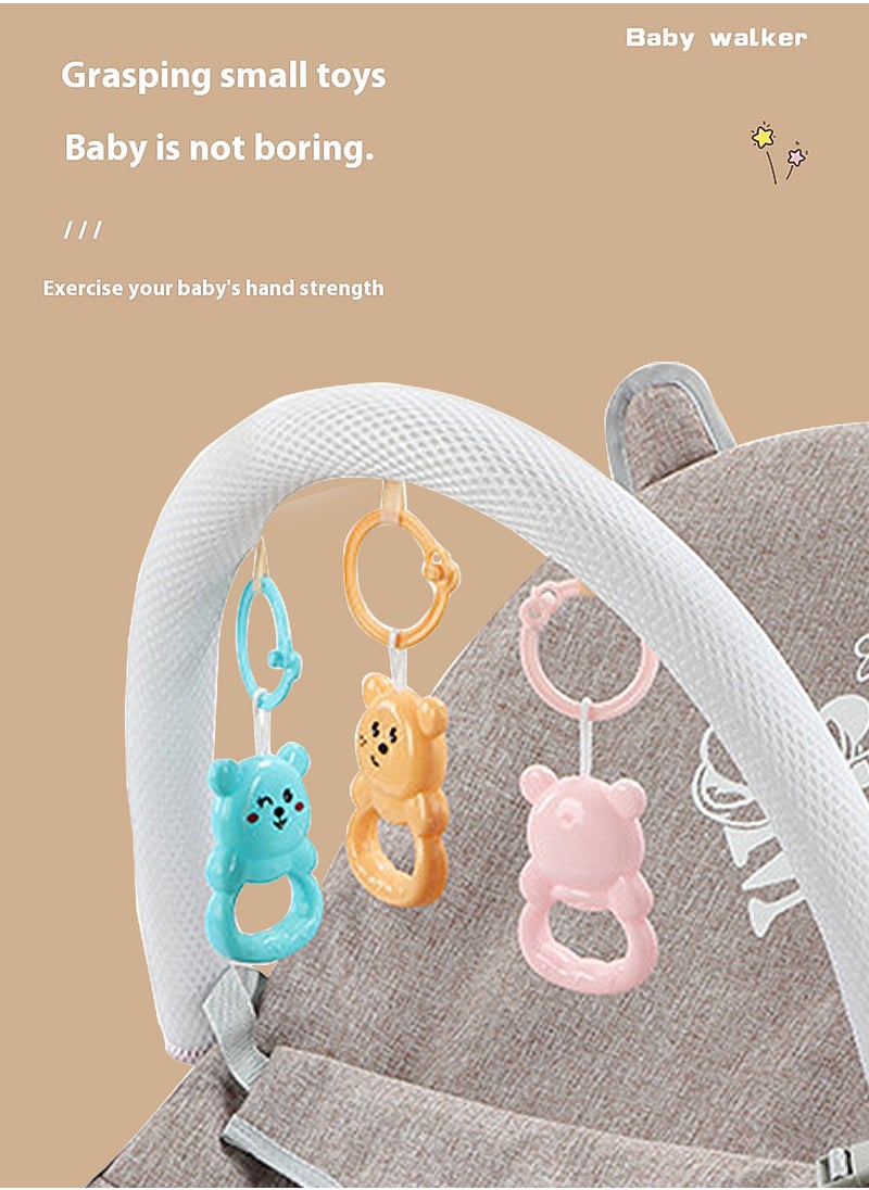 Baby Rocker Bouncer, Adjustable And Portable Baby Rocking Chair, Can Lie And Sit, Baby Swing With Adjustable Music Panel