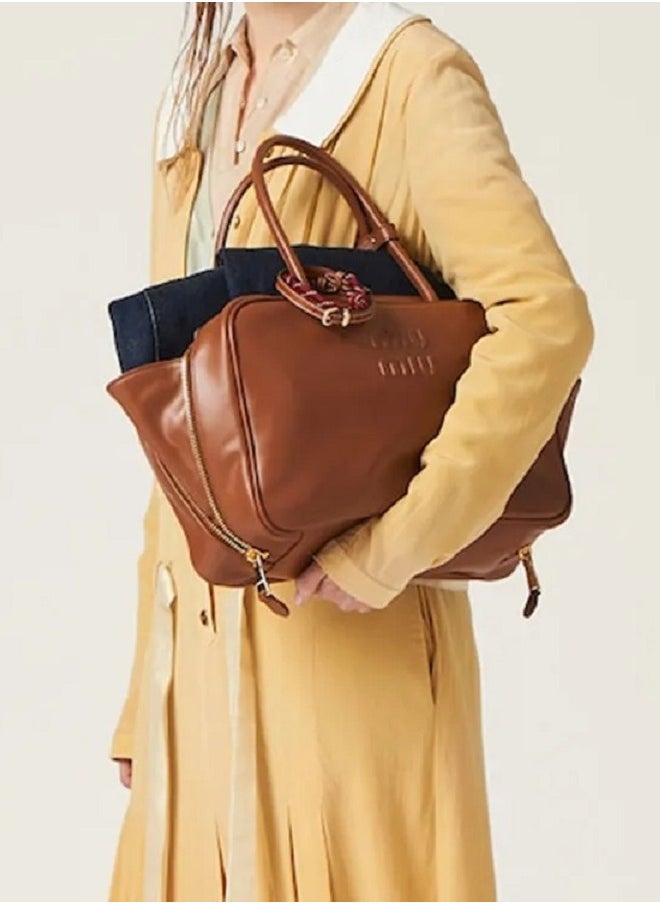 MIU Leather Beau Bag Shoulder Crossbody
