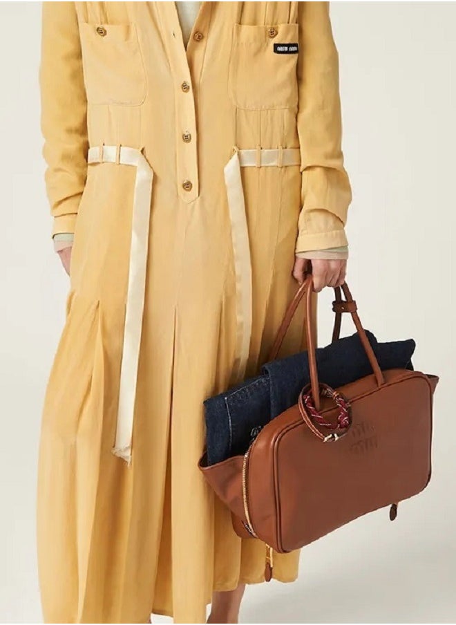 MIU Leather Beau Bag Shoulder Crossbody