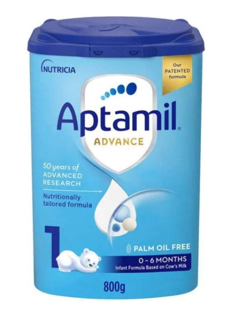 Aptamil Advance 1 Infant Milk Formula from 0-6 months 800g