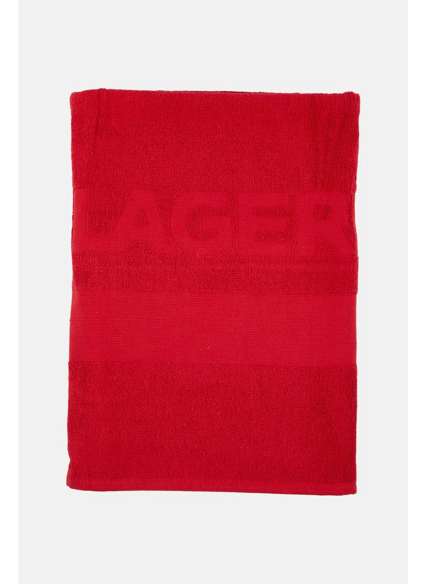 Cotton Beach Bath Towel, Red