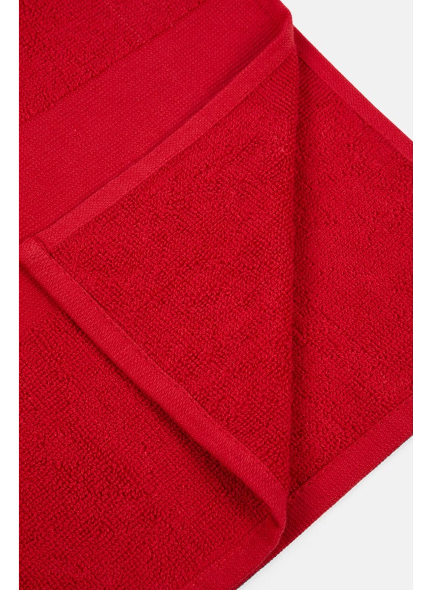 Cotton Beach Bath Towel, Red