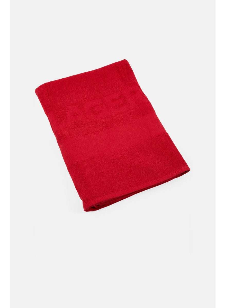 Cotton Beach Bath Towel, Red