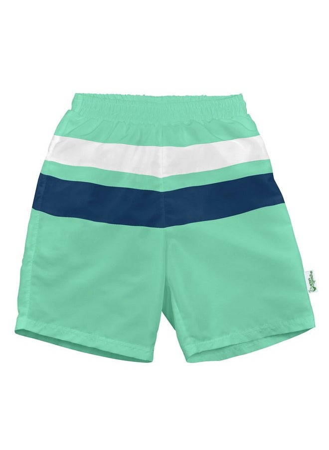 green sprouts Eco Swim Trunks with Built-in Diaper | Baby Boys’ Swimsuit | Lightweight, Patented Design | Standard 100 by Oeko-TEX® Certified | Sizes 6 mo-4T