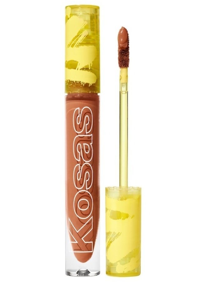 Kosas Revealer Super Creamy & Brightening Concealer with Caffeine & Hyaluronic Acid, Tone 8.1 O - Tan+ With Olive Cool Undertones 5g - Medium to Full Coverage