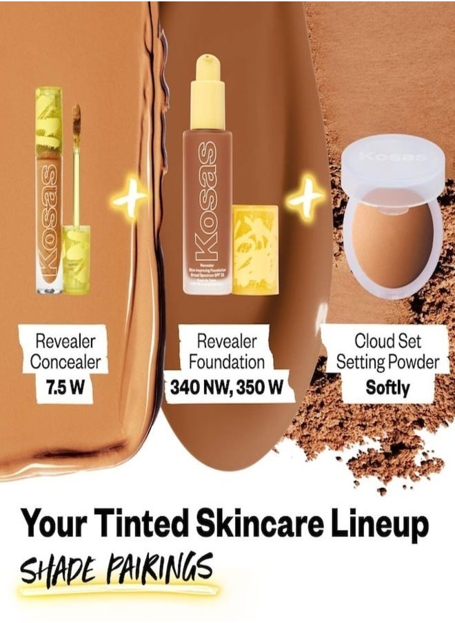 Kosas Revealer Super Creamy & Brightening Concealer with Caffeine & Hyaluronic Acid, Tone 8.1 O - Tan+ With Olive Cool Undertones 5g - Medium to Full Coverage