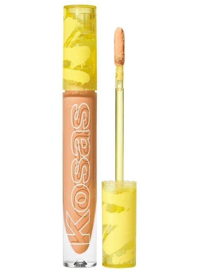 Kosas Revealer Super Creamy & Brightening Concealer with Caffeine & Hyaluronic Acid, Tone 6.8 W - Tan With Warm Peach Undertones 5g - Medium to Full Coverage