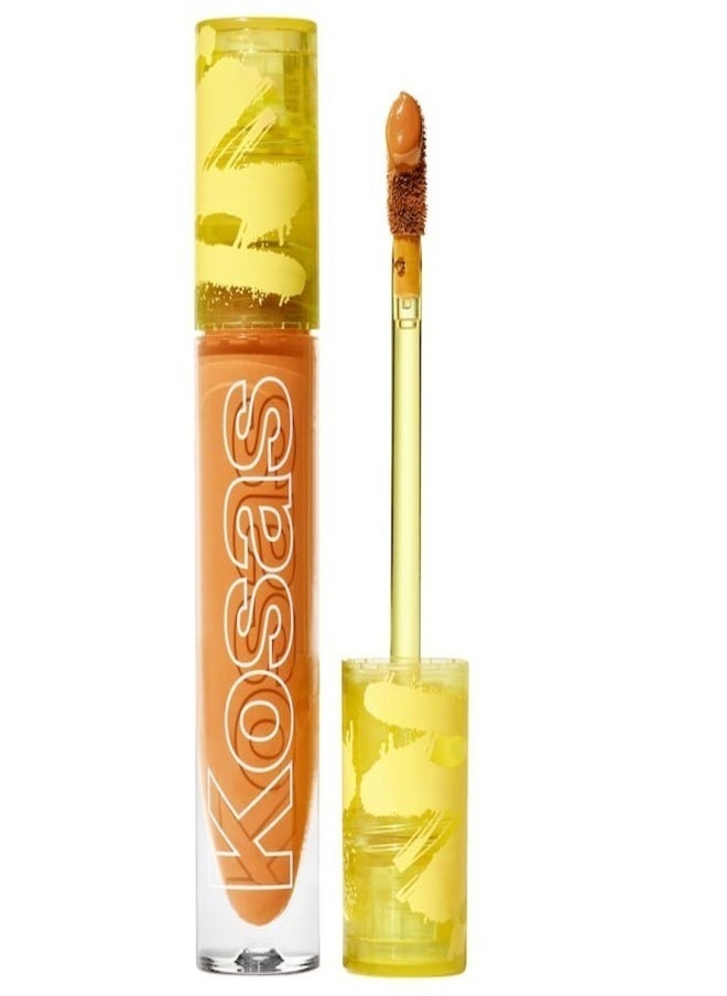 Kosas Revealer Super Creamy & Brightening Concealer with Caffeine & Hyaluronic Acid, Tone 7.5 W - Tan With Subtle Peach Undertones 5g - Medium to Full Coverage