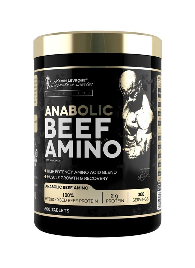 Kevin Levrone, Anabolic Beef Amino, Supports Muscle Growth & Recovery, 600 Tabs, 300 Servings