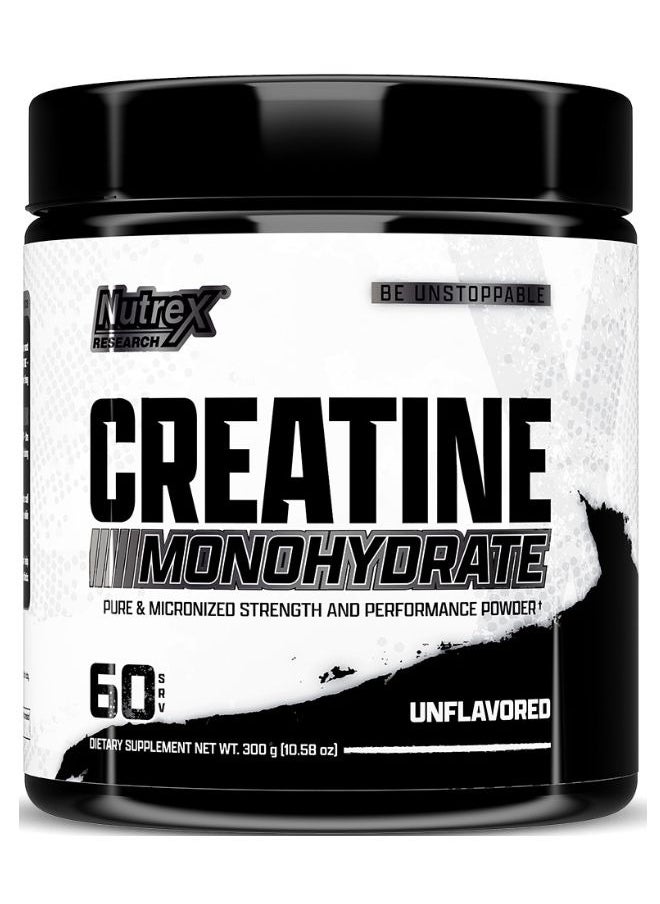 Creatine Monohydrate, Unflavored, 60Servings