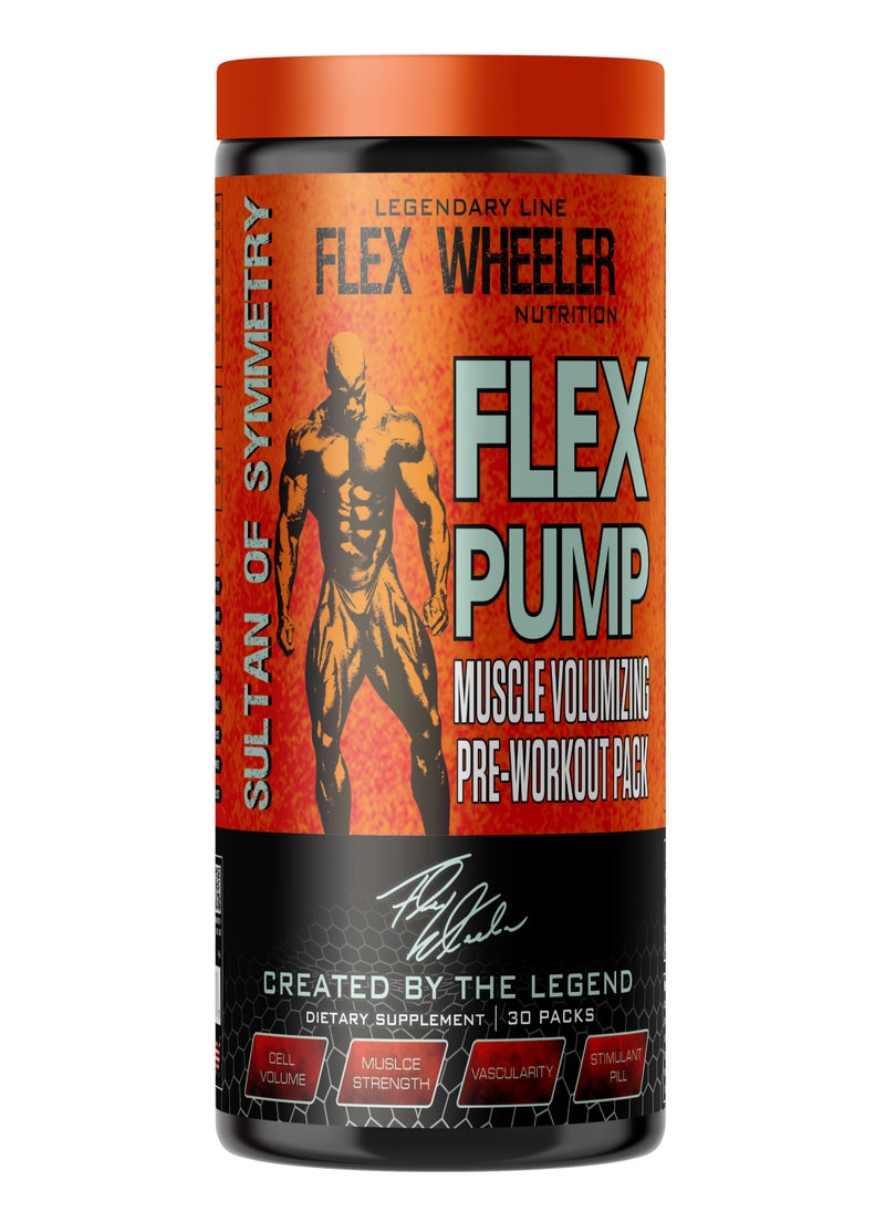 Flex Wheeler Nutrition Flex Pump Muscle Volumizing Pre-Workout Pack - Maximum Strength & Vascularity