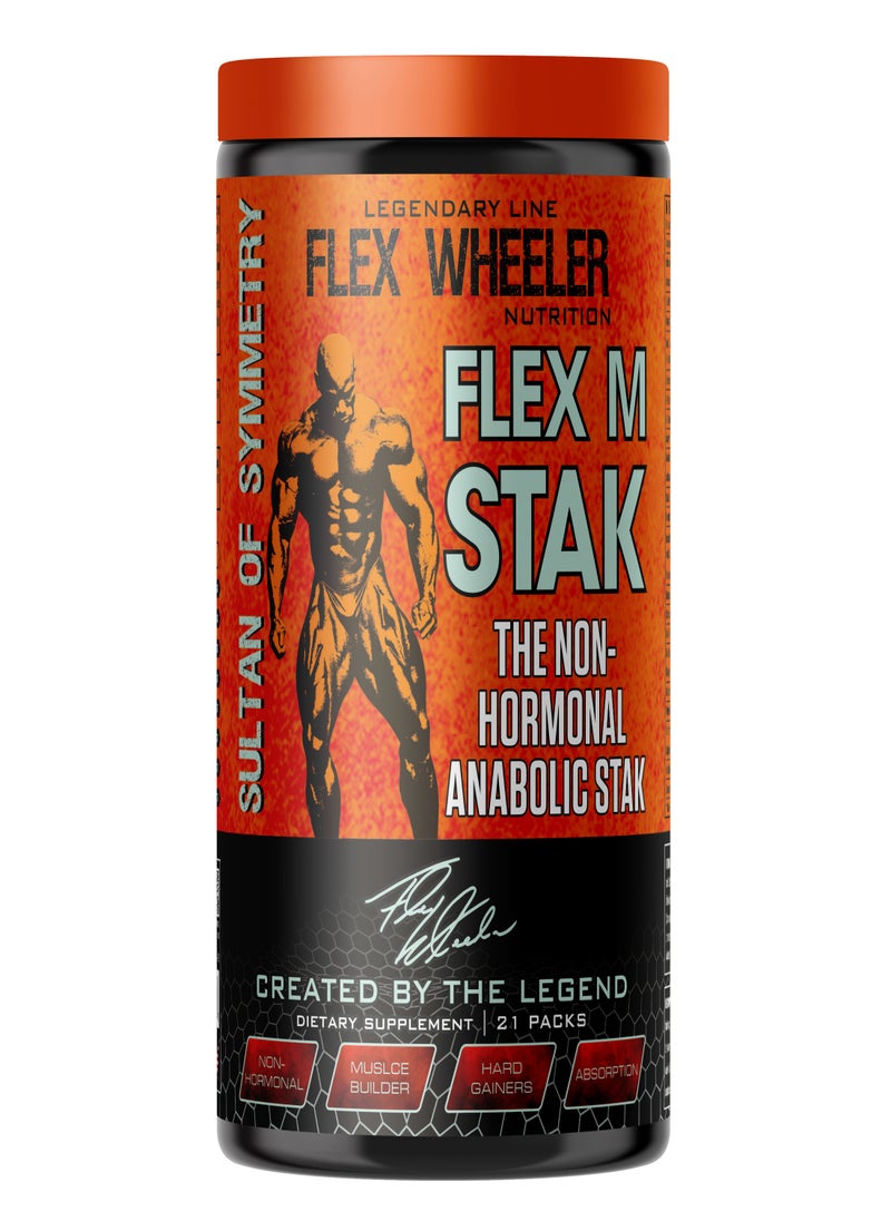 Flex Wheeler Nutrition Flex M-Stak - The Non-Hormonal Anabolic Stack for Muscle Growth