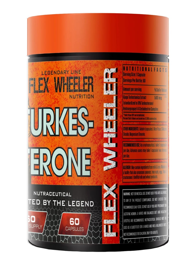 Flex Wheeler Nutrition Turkesterone - Muscle Growth & Recovery (60 Capsules)