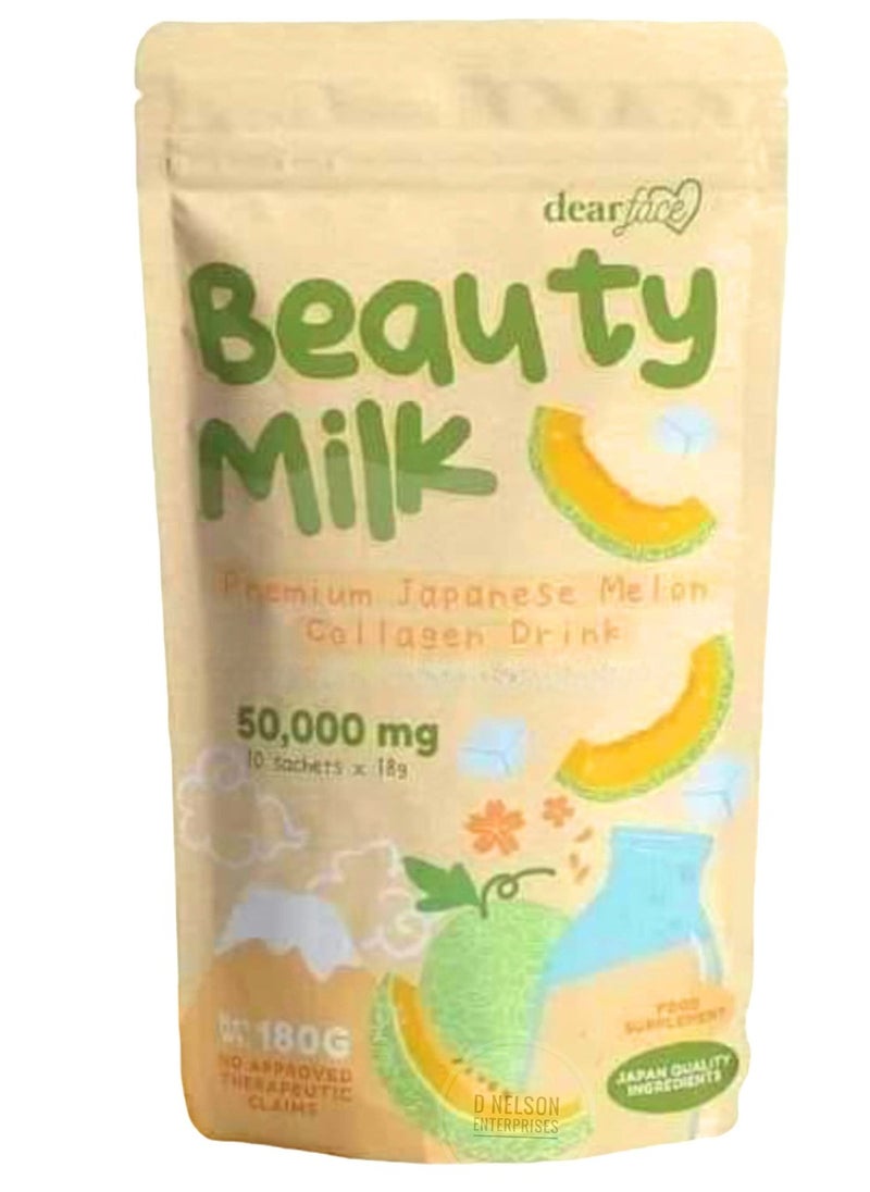 Dear Face Beauty Collagen Drink - 180g | Japanese Marine Collagen Peptides | Skin Hydration & Elasticity Support