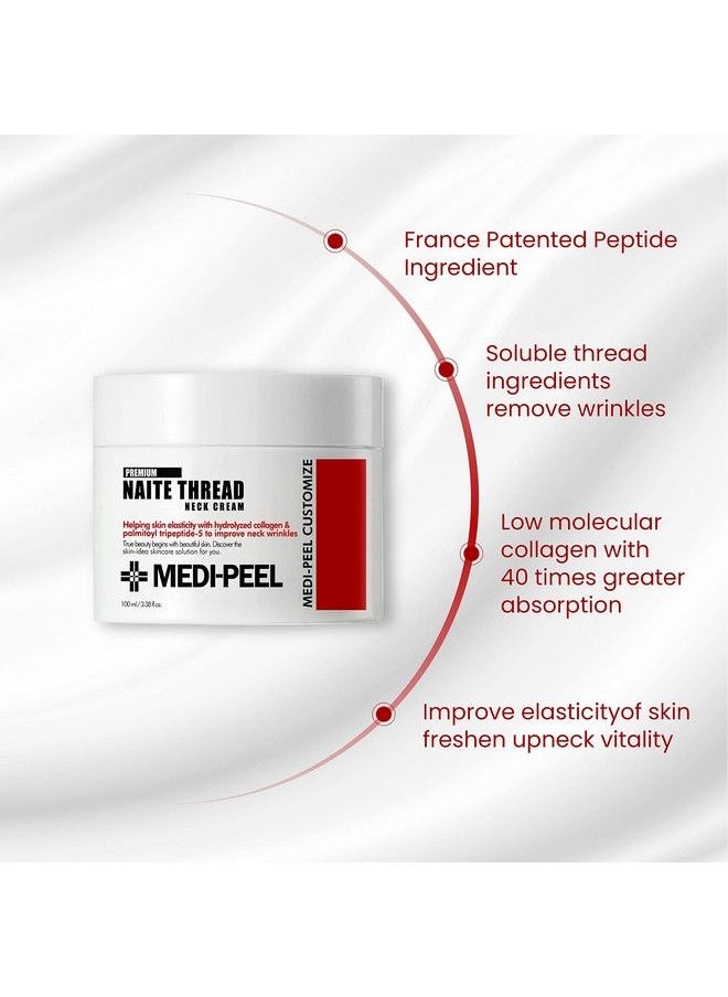 Naite Thread Neck Cream 100Ml ; Firming And Lifting Cream For Neck ; Neck Wrinkle Cream ; Antiaging Cream ; Wrinkle Repair ; Botox Effect Cream ; Elasticity For Your Neck