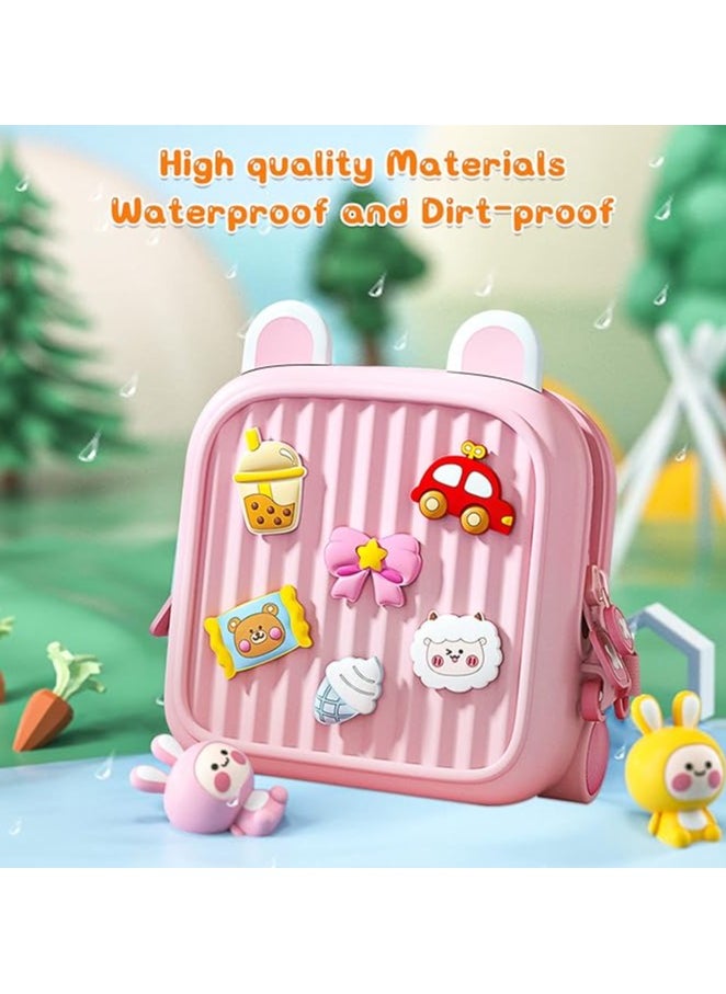 Toddler Backpack Mini Backpack Lightweight Preschool Backpack Small Backpack for Kids Gifts for Little Girls (Pink)