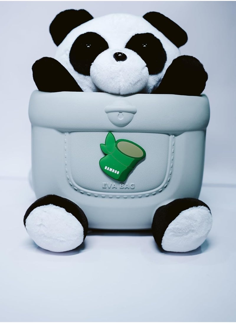 Plush Panda Stuffed Toy with Bamboo Bag 1pc