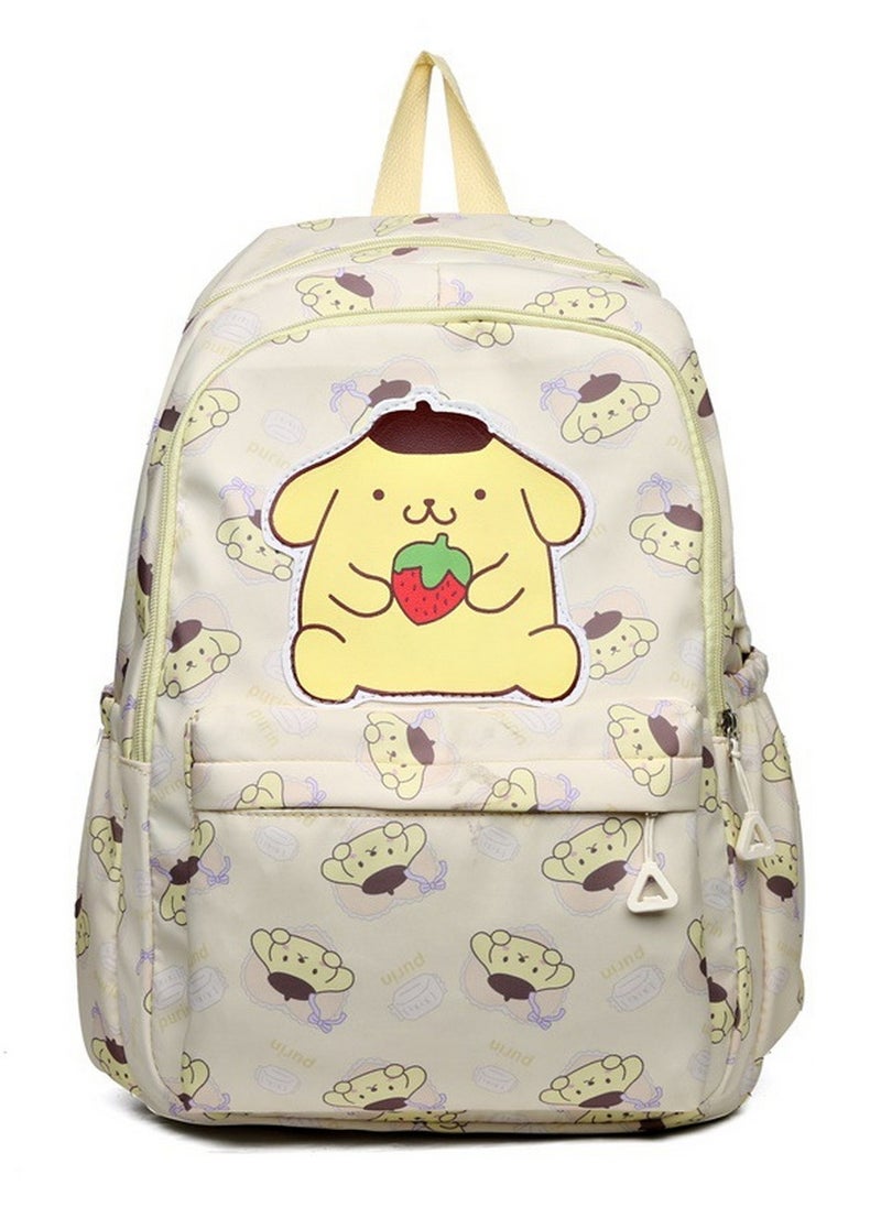 PompomPurin Backpack for School Kids Backpack Laptop Backpack School Bag Cute Anime Backpack for Girls Boys