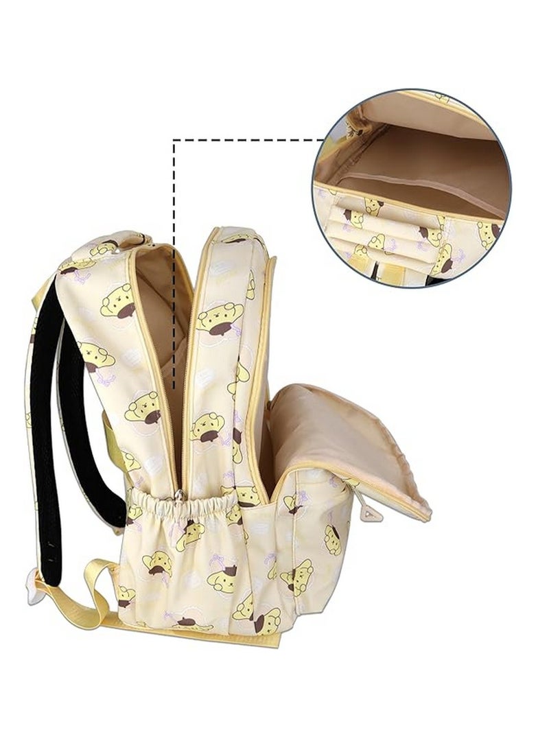 PompomPurin Backpack for School Kids Backpack Laptop Backpack School Bag Cute Anime Backpack for Girls Boys