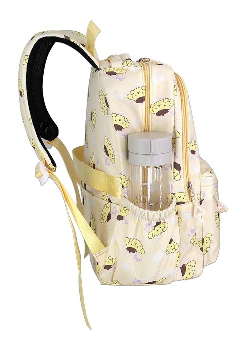 PompomPurin Backpack for School Kids Backpack Laptop Backpack School Bag Cute Anime Backpack for Girls Boys
