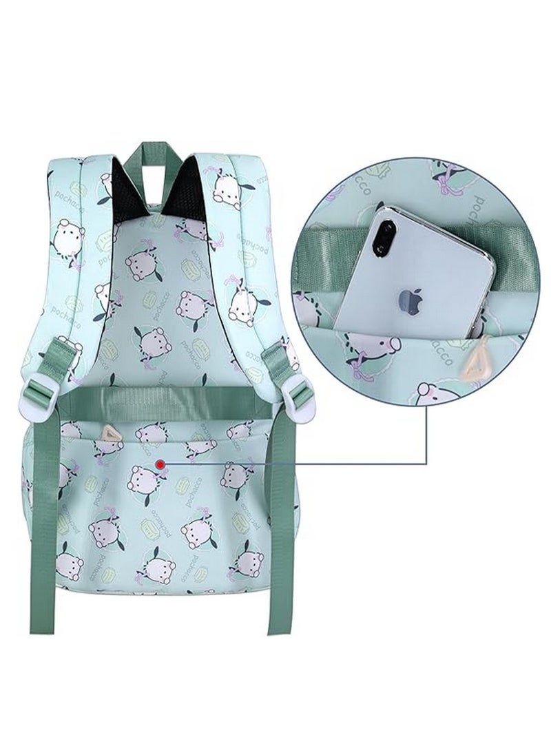 Pochacco Backpack for School Kids Backpack Laptop Backpack School Bag Cute Anime Backpack for Girls Boys