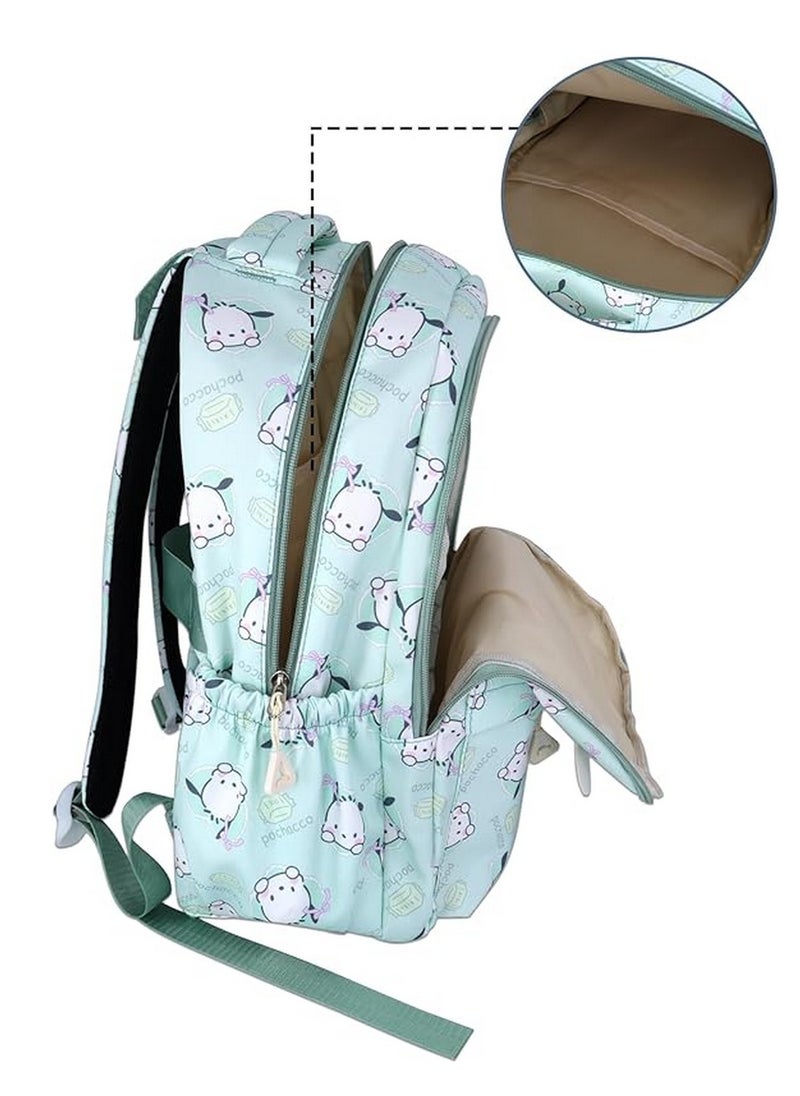 Pochacco Backpack for School Kids Backpack Laptop Backpack School Bag Cute Anime Backpack for Girls Boys