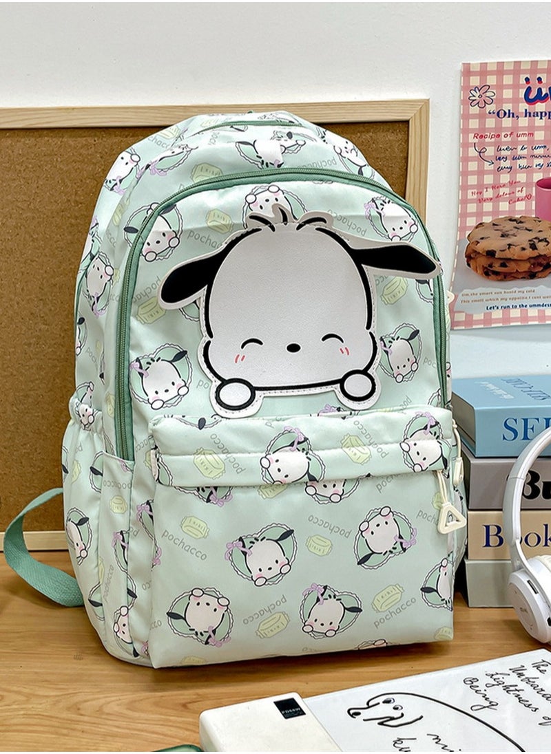Pochacco Backpack for School Kids Backpack Laptop Backpack School Bag Cute Anime Backpack for Girls Boys