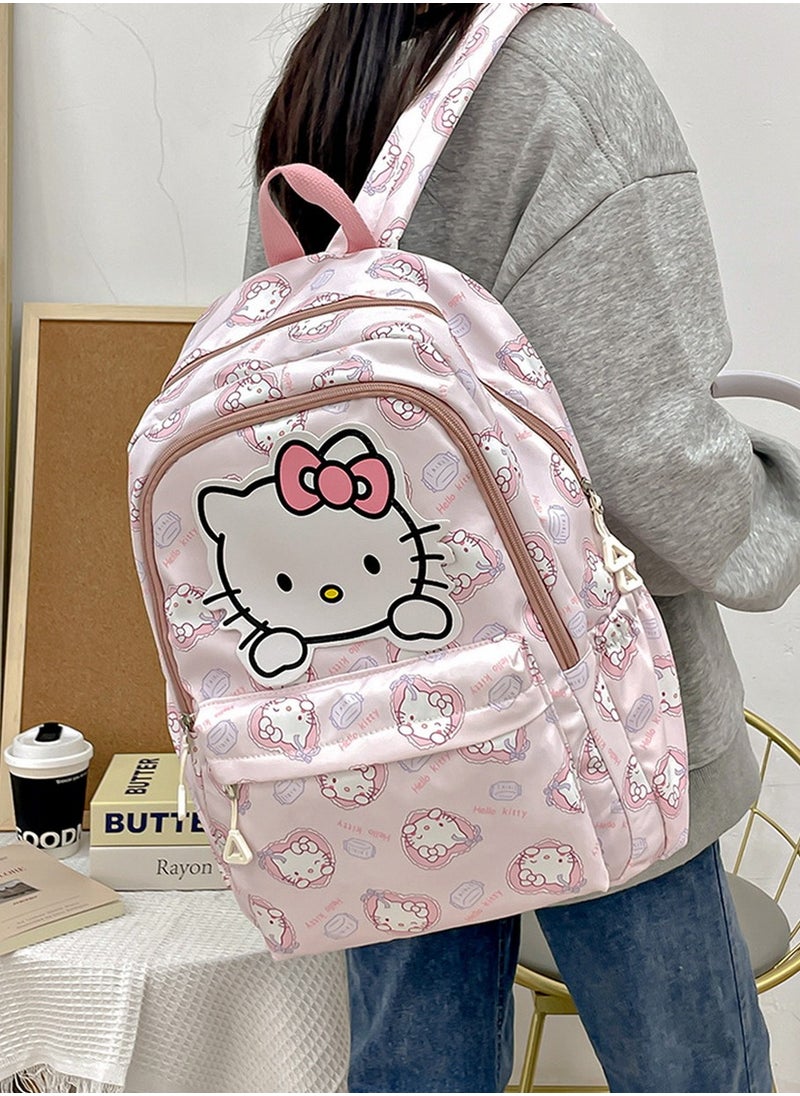 HelloKitty Backpack for School Kids Backpack Laptop Backpack School Bag Cute Anime Backpack for Girls Boys