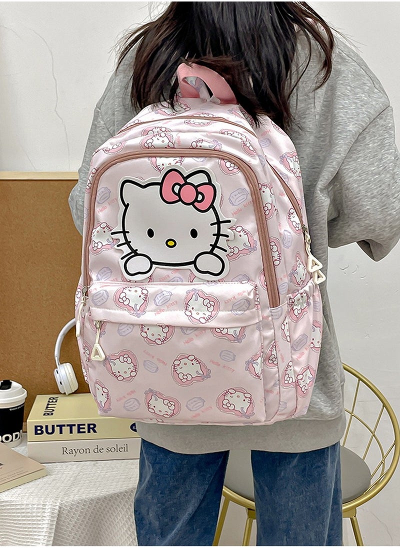 HelloKitty Backpack for School Kids Backpack Laptop Backpack School Bag Cute Anime Backpack for Girls Boys