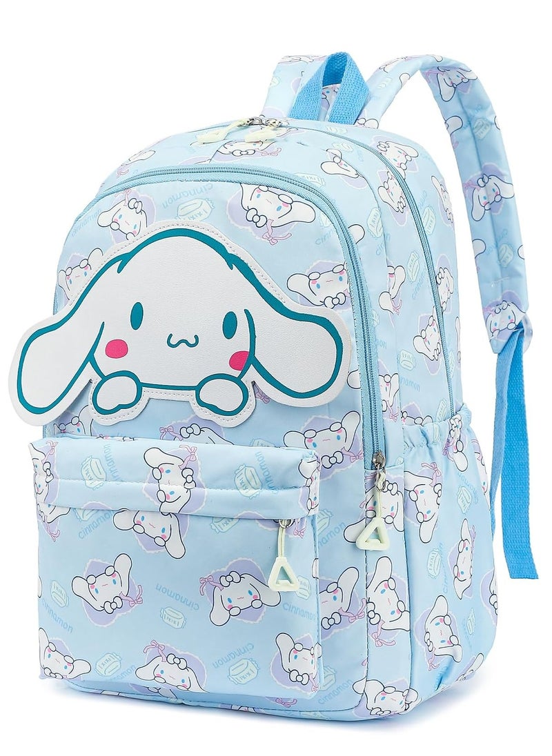 Cinnamoroll Backpack for School Kids Backpack Laptop Backpack School Bag Cute Anime Backpack for Girls Boys