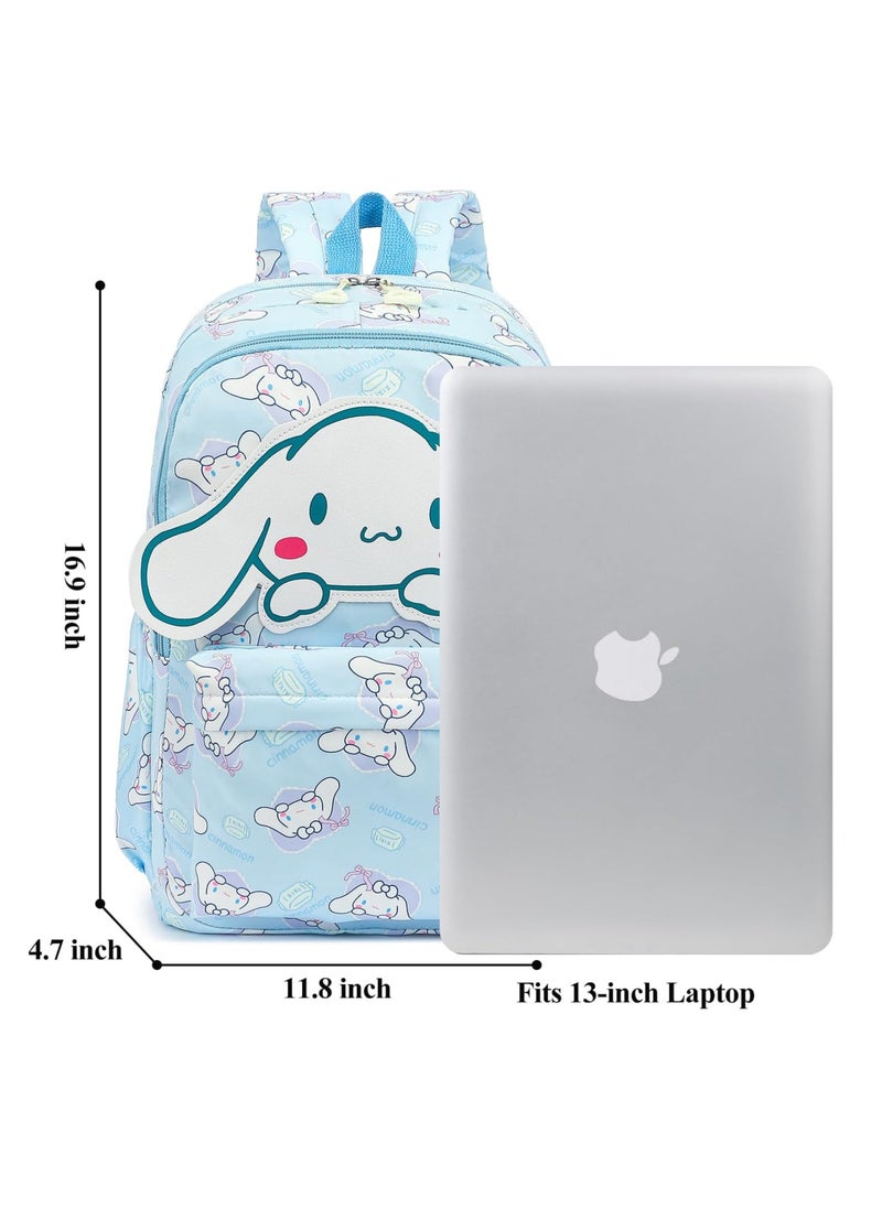 Cinnamoroll Backpack for School Kids Backpack Laptop Backpack School Bag Cute Anime Backpack for Girls Boys