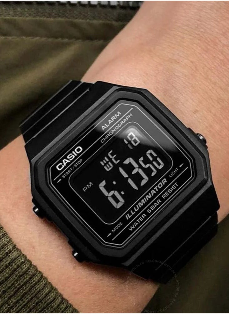 Casio B650WB-1BEF Men's Water Resistant Digital Watch, 43 mm, Black