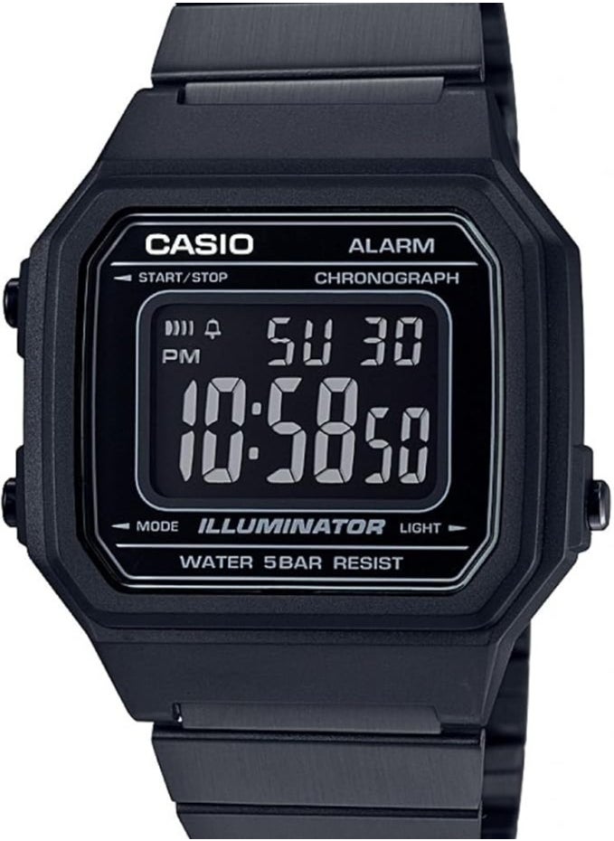 Casio B650WB-1BEF Men's Water Resistant Digital Watch, 43 mm, Black