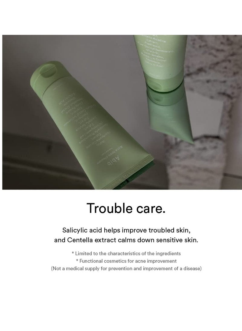 Abib Acne Foam Cleanser Heartleaf Foam 5.07 fl oz / 150 ml | Korean Mild Acidic Daily Face Wash for Acne-Prone Skin, Hydrating & Soothing with Panthenol B5, Deep Cleansing for Sensitive Skin, K-Beauty