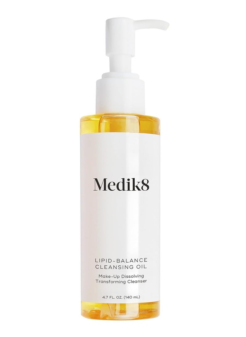 Medik8 Lipid-Balance Cleansing Oil - Oil Based Facial Cleanser - Reveals Radiant Complexion without Stripping Vital Moisture - 4.7 oz