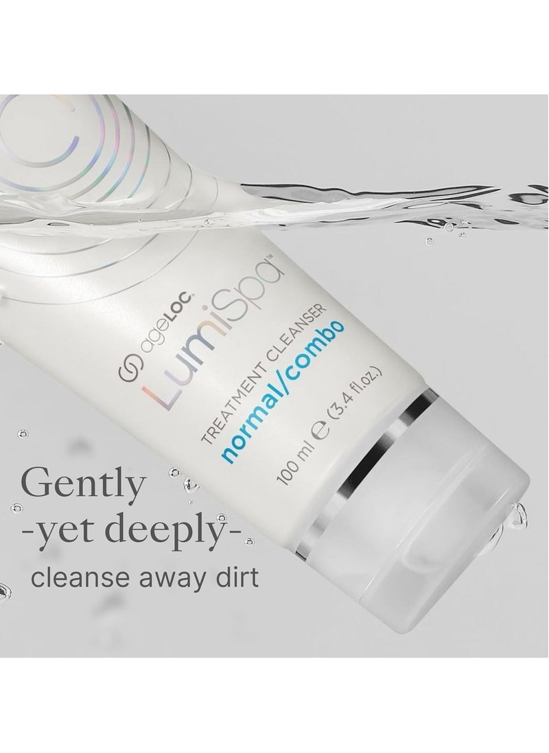 Nu Skin ageLOC LumiSpa Cleanser 3.4 fl oz (Normal/Combo) - Expertly Formulated Skincare Solution for Precise, Gentle Cleansing, and Enhanced LumiSpa Performance, Infused with ageLOC Technology