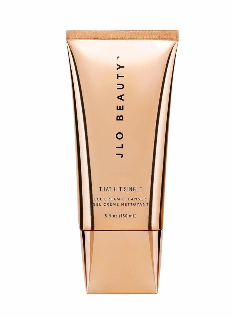 JLO BEAUTY That Hit Single Gel Cream Cleanser | Sulfate-Free, Antioxidant-Rich, Clears & Removes Makeup for Smooth, Radiant Skin | 5 Oz