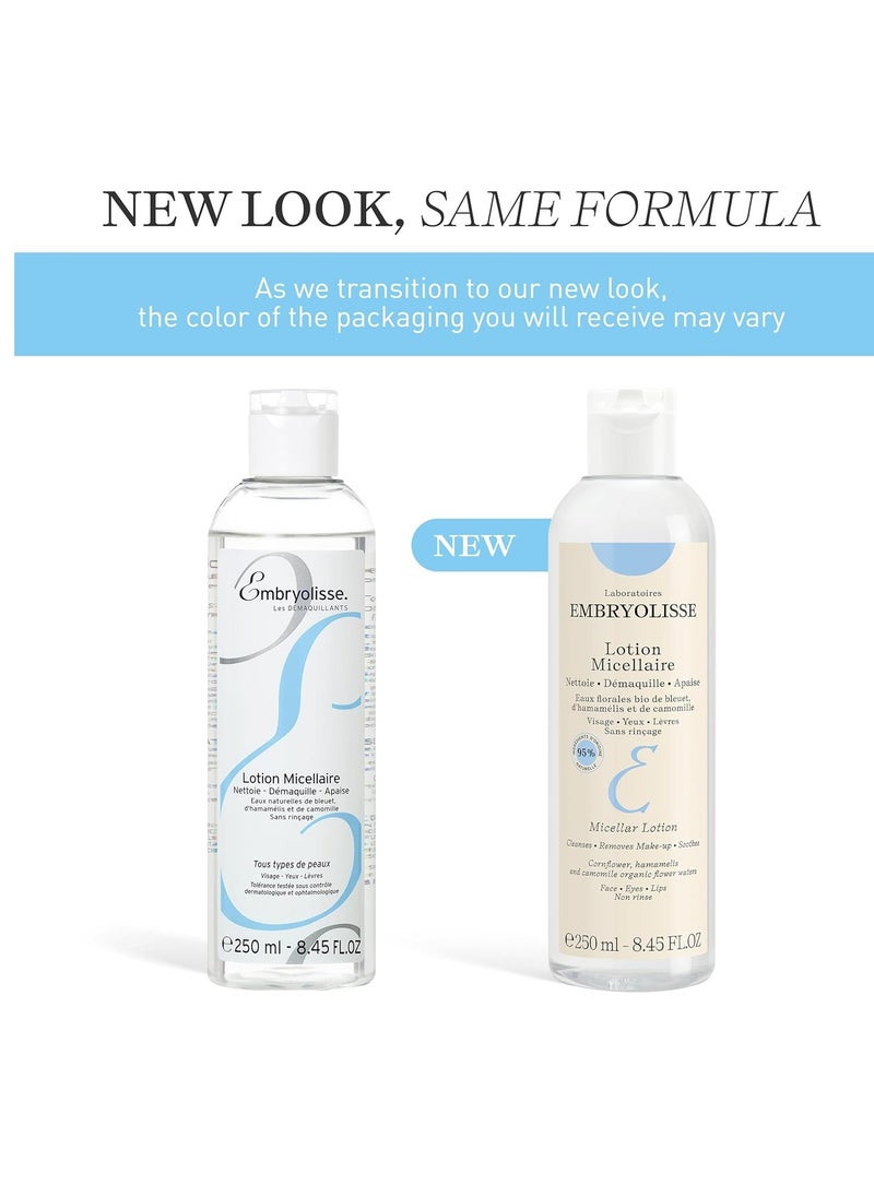 Embryolisse Micellar Lotion - Make-up Remover, Cleanser & Moisturizer - No Soap or Water Needed